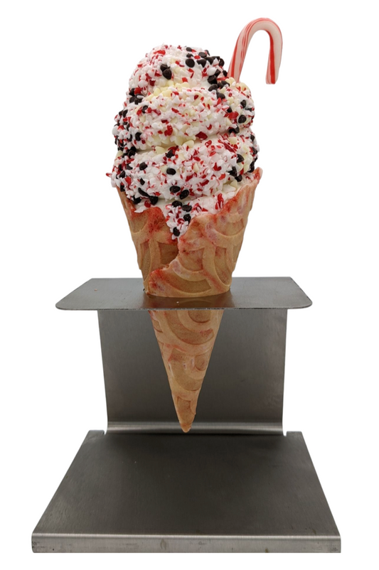 Chocolate Candy Cane Crush Cone